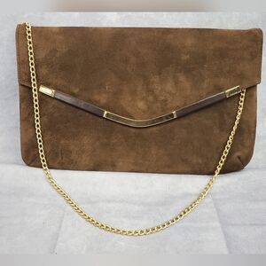 LENNY Genuine leather rectangular Clutch Women's purse.